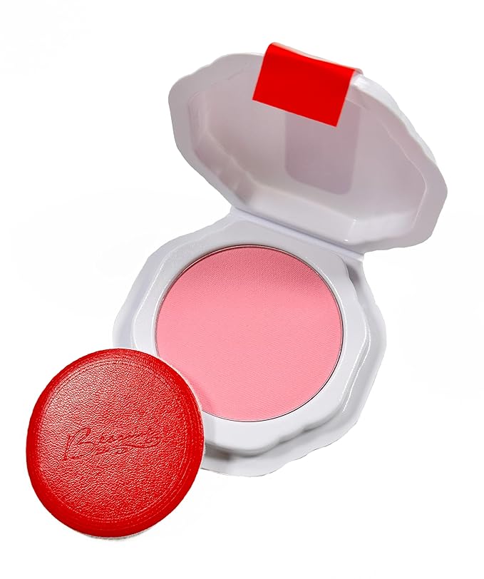 Besame Cosmetics - Touch of Pink Blush Refill, Pressed Powder Travel Compact Blush Refill