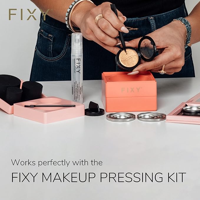 FIXY Makeup Repair Spray - Revive & Restore Pressed Powders, Eyeshadow, Blush, Bronzers & Highlighter | Retains Color | 4oz Vegan Solution, Fragrance-Free, Paraben-Free