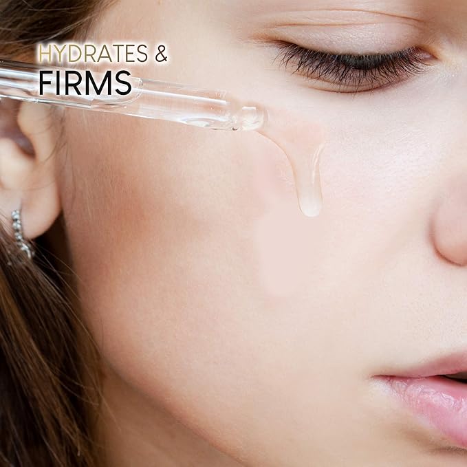 AZURE 24K Gold & Collagen Anti Aging Eye Serum - Firming, De-Puffing & Hydrating | Reduces Wrinkles, Fine Lines & Under Eye Bags | Minimize Signs of Aging | Made in Korea - 60mL