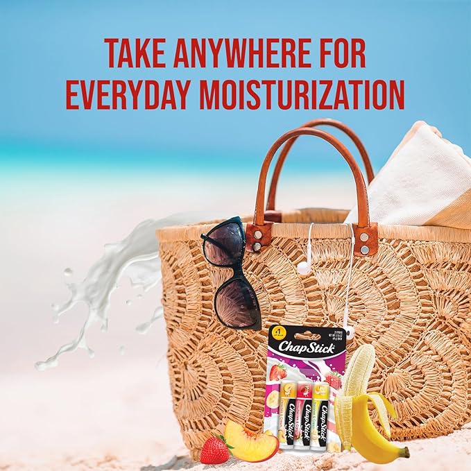 ChapStick Lip Balm, Sweet & Fruity Flavors + SPA & Classic Collections, 18-Pack – Includes Strawberry Remix, I Love Summer & Tropical Paradise & More, Birthday Gifts, Party Favors, 0.15 Oz