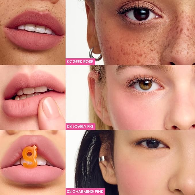 COLORGRAM NUDE BLUR TINT 07 GEEK ROSE | Soft Velvet Matte Lip Stain & Cheek Tint