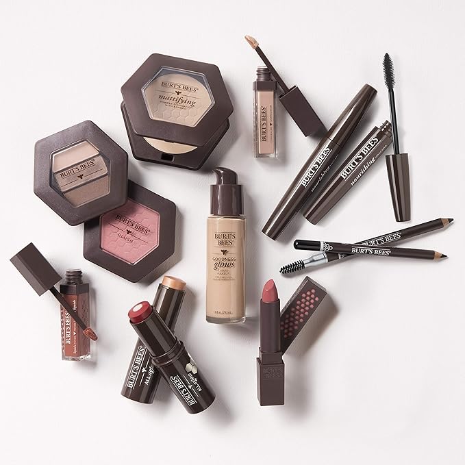 Burts Bees 100% Natural Mattifying Powder Foundation, Sand - 0.3 Ounce (Pack of 2)