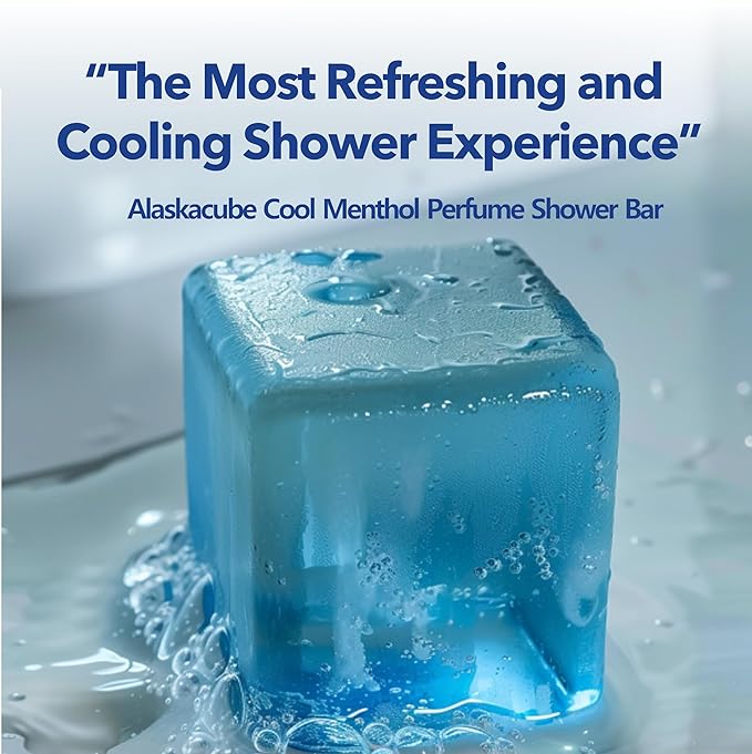 Cool Menthol Shower Bath Body Soap Bar Cleanser Refreshing Cooling Effect Rich Foam for Body (Pack of 3) | 3% Menthol | Body Wash, Shampoo for Men Women Bundle Value Set (Mint, Menthol)