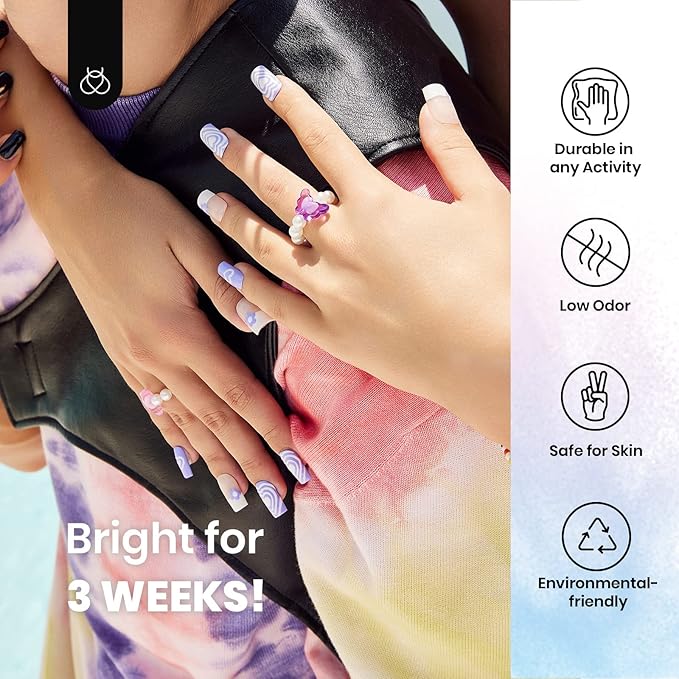 Beetles Halloween Gel Nail Polish with Blooming Gel, 5 Colors Neon Pink Green Blue Purple Yellow Nail Polish Clear Blooming Polish for Spreading Effect with 2 Nail Art Brushes Nail Art Set for Women