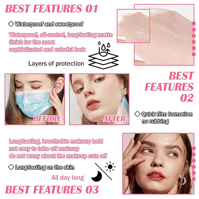 Color Changing Foundation Set,Full Coverage Foundation Liquid Foundation Makeup Gift Set,Moisturizing BB Cream for Women,Flawless Loose Setting Powder Face Primer Base Makeup Kit With Makeup Sponge