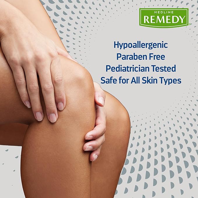 Medline Remedy Specialized Silicone Cream, Unscented (4 fl oz), Gentle Breathable Film for All Ages, Paraben-free and Hypoallergenic Skin Care, Barrier for Dry Cracked Skin