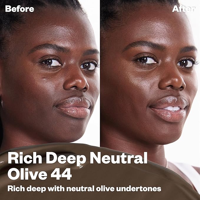 Kosas BB Burst Tinted Face Gel Cream - Supports Healthy Collagen, Smoothes Skin, Hydrates & Moisturizes - Lightweight Buildable Coverage - Rich Deep Neutral Olive 44, (1 Oz/30 ML)