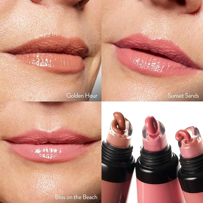 LAURA GELLER NEW YORK Shine-n-Shield Lip Balm SPF 15, Sunset Sands - Nourishes, Hydrates & Protects Lips