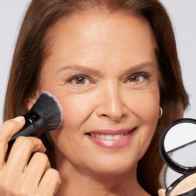 LAURA GELLER NEW YORK Baked Balance-n-Brighten Foundation with Kabuki Brush Makeup Set, Light