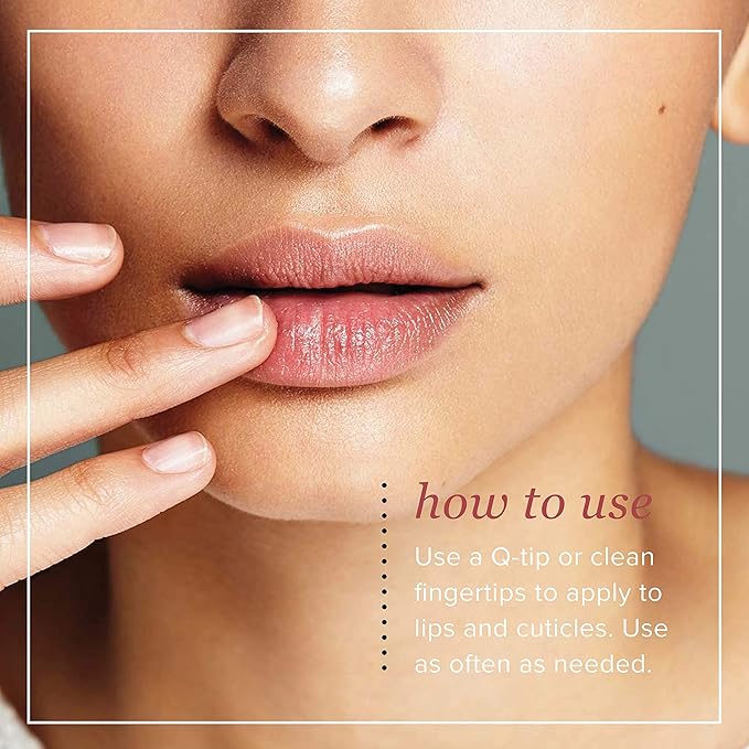 LINDI SKIN Lip Balm - Gentle, Non-Irritating, Vitamin E Formula That Hydrates and Soothes Dry, Chapped Lips - Soother for Nails & Cuticles - Allergy Tested Lip Balm for Cancer Patients (0.25 fl oz)