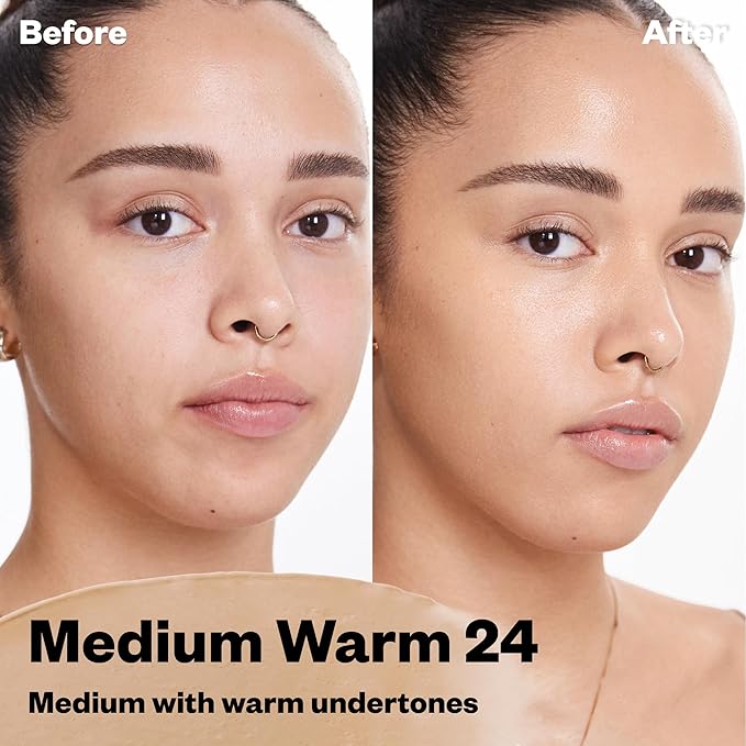 Kosas BB Burst Tinted Face Gel Cream - Supports Healthy Collagen, Smoothes Skin, Hydrates & Moisturizes - Lightweight Buildable Coverage - Medium Warm 24, (1 Oz/30 ML)