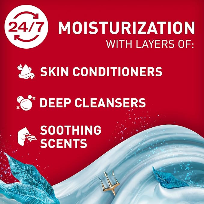 Old Spice Body Wash GentleMan’s Super Hydration for Men, 24/7 Renewing Moisture, Gentle on Skin with Skin Conditioners, Deep Sea with Ocean Waves + Kelp Scent, 20 oz