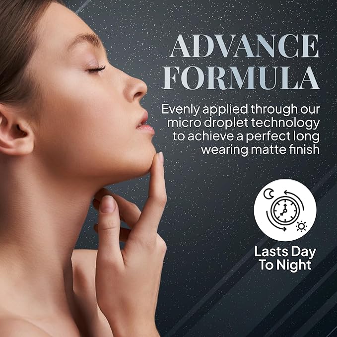 ERA Face spray makeup (R9 Chestnut - 2.25 oz) - airbrush foundation, everyday, buildable, professional spray on cosmetics by Era Beauty