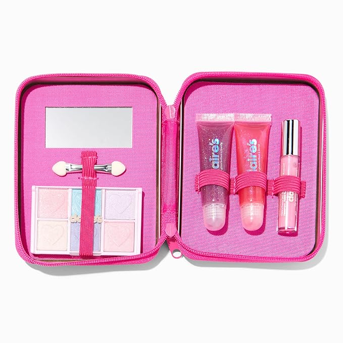 Claire's Y2K Unicorn Pink Bling Makeup Set for Girls- Hot Pink