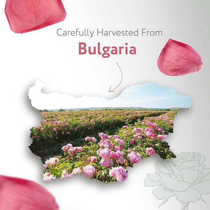 HBNO California Bottled Organic Rose Water for Face 4 fl oz (120ml) - USDA Certified Organic Rose Water Spray for Cleansing- Pure Rosewater for Hair - Rosewater Face Mist