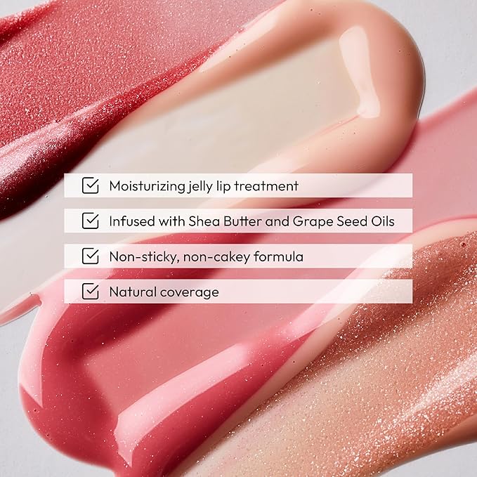 KISS NEW YORK Professional Melting Jelly Lip Balm, High Shine & Moisturizing Lip Stick, Long Lasting, Plumping Effect Look, Non-Sticky & Not Cakey, Easy Application & Natural Coverage (Chocolate)