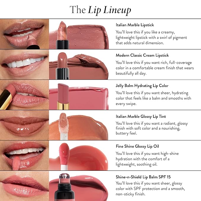 LAURA GELLER NEW YORK Italian Marble Glossy Lip Tint - Moisturizing Lip Gloss - Enriched with Shea, Mango and Cocoa Butters (02 Rosé Spritz)