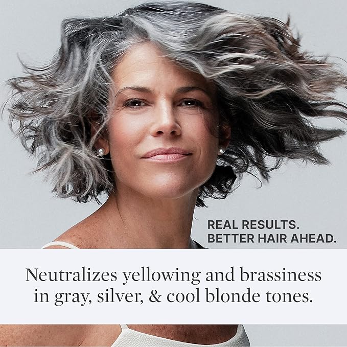 Better Not Younger Silver Lining Purple Hair Mask for Women 40+ – Deep Conditioning Treatment for Gray, Silver & Blonde Hair - Butter Mask with Plant-Based Oils – Hydrates & Neutralizes Brassiness