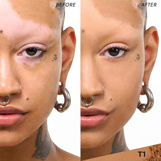 COVER FX Pressed Mineral Foundation - Shade T1 - Weightless Powder Foundation - Buildable Light to Full Coverage - Matte Finish - All Skin Types