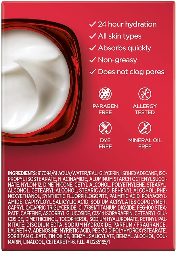 L'Oreal Paris Revitalift 1.5% Pure Hyaluronic Acid Face Serum + Triple Power Anti-Aging Face Moisturizer, 1 kit