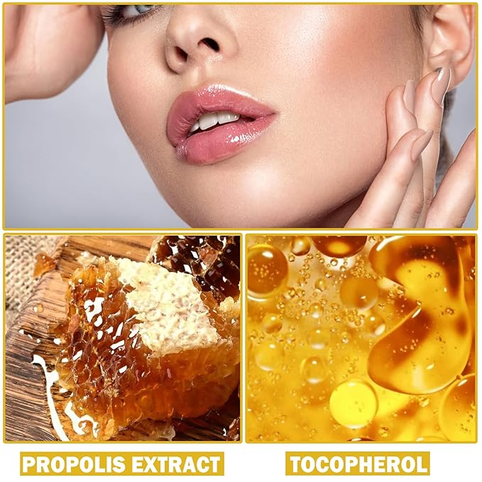 2PCS Bee Lip Balm Honey Pot Honey Lip Balm Sleeping Lip Mask Silky Hydrating Bee Lip Balm Lip Mask Overnight Lip Care Products