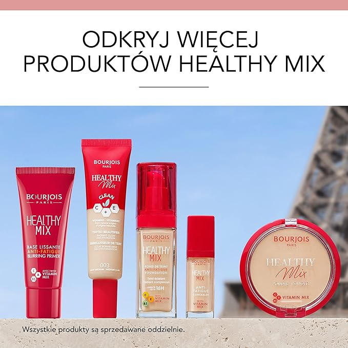 Bourjois Healthy Mix Anti-Fatigue Medium Coverage Liquid Foundation 5 Rose Ivory, 30ml