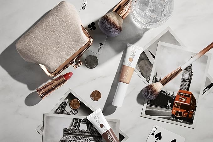 FLOWER BEAUTY By Drew Barrymore Get Real Serum Concealer - Brightens Skin + Blurs Blemishes - Hydrating Serum- Medium Honey