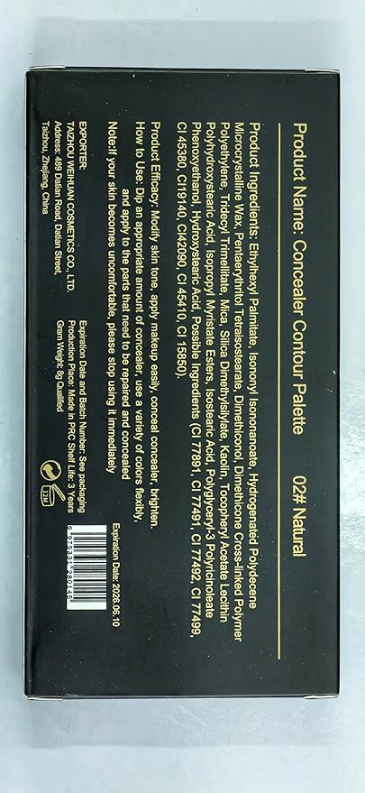 6 Colors Correcting Concealer Palette, Makeup Cream Contour Palette with Brush, Contouring Foundation Highlighting Concealer Palette for Conceals Dark Circles, Redness, Acne, Blemish