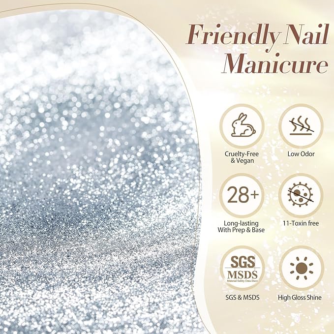 Born Pretty Cat Magnetic Eye Gel Nail Polish Reflective Glitter Gel Polish Red Silver Champagne Gold Glitter Gel Nail Polish 6PCS Set