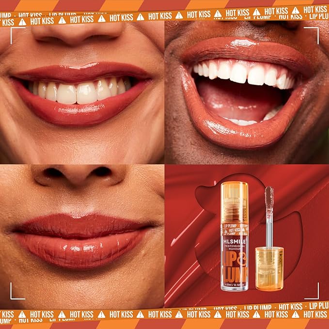 Hydrating Plumping Lip Oil Set, Natural Lip Gloss Plumper with Ginger, Transparent Moisturizing Lip Balm, Tinted Lip Plumper Gloss Make Lips Fuller, Vegan Lip Makeup (Set B, 3Pieces)