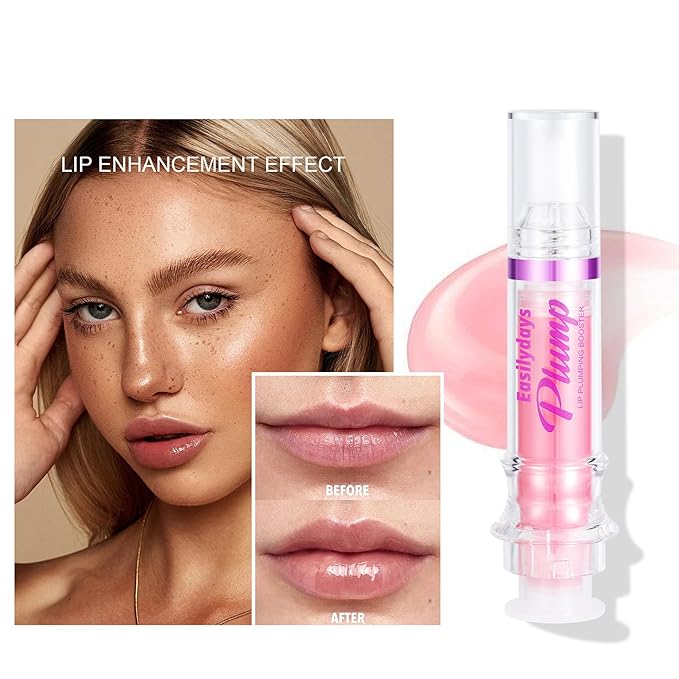 3 Colors Lip Plumping Booster, Spicy Lip Plumper Gloss Lip Oil, Ultra-Hydrating & Nourishing Glossy Finish Fuller Natural Lip Gloss, Plump & Pout Lip Plumper for Women Girls, Set #01,02,03