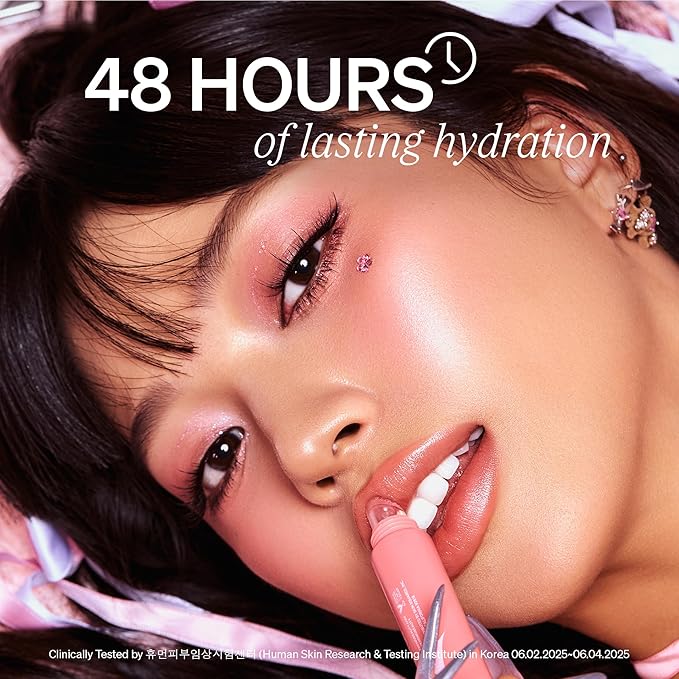 LipLock Jelly Serum for Dry Lips, Long-Lasting, Hydrating, Plumping, Glossy Mask with Rose PDRN, Carrot Collagen, Pillow Peptide, Moisturizing Tinted Lip Balm. (Peach Muse)