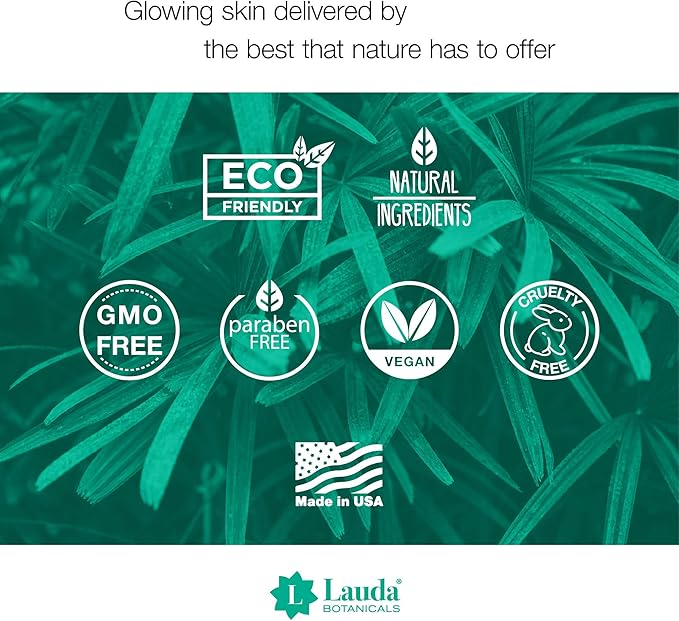 LAUDA BOTANICALS Vitamin C Facial Toner Spray, Hydrating Skin Balancing, Refreshing Pore Minimizer with Organic Witch Hazel, Aloe Vera, Anti Aging Antioxidants for Combination & Oily Skin, 4 Oz