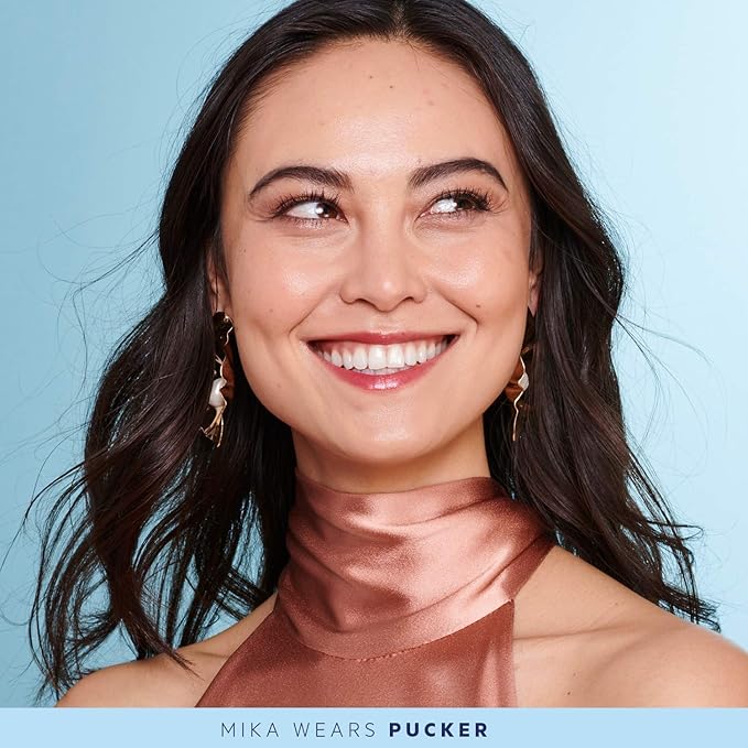 FLOWER BEAUTY By Drew Barrymore Petal Pout Lip Mask - Hydrating + Moisturizes Lips - Mango + Cocoa Butter - Lip Tint - Natural Color + Semi-Glossy Finish (Pucker)