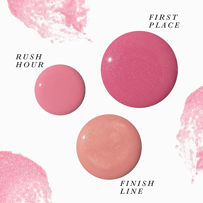 LAURA GELLER NEW YORK Prep-n-Go 2-in-1 Lip Scrub and Lip Oil Tint, Lip Hydrating Oil and Exfoliator, First Place