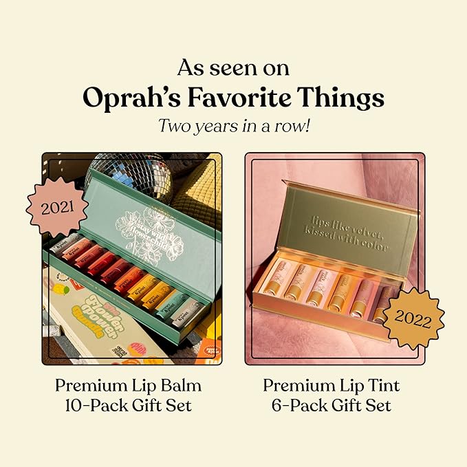 Jumbo Lip Balm Gift Set (3-Pack, Warm Flavors) | Poppy & Pout All Natural Lip Balms & Moisturizers | Hydrates with Beeswax, Vitamin E, Organic Coconut Oil | Cruelty-Free | Recyclable Cardboard Tube