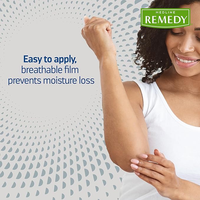 Medline Remedy Specialized Silicone Cream, Unscented (4 fl oz), Gentle Breathable Film for All Ages, Paraben-free and Hypoallergenic Skin Care, Barrier for Dry Cracked Skin