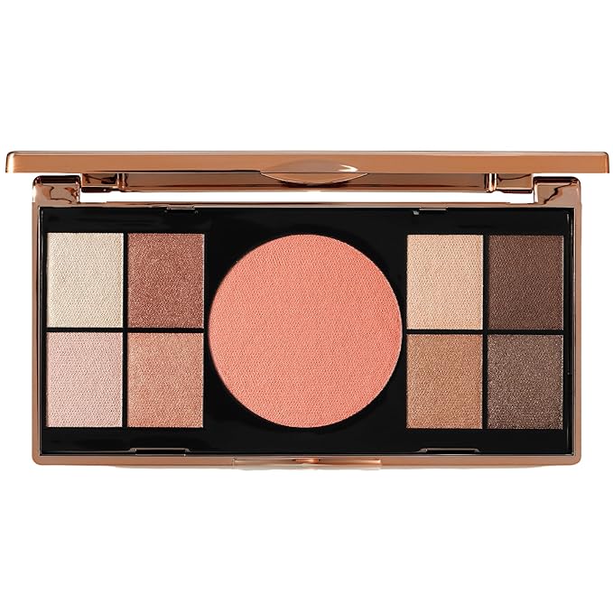 M. Asam Magic Finish Elegant Vibes Palette (8 x 0.03 oz + 1x 0.14g) - Eye Shadow Palette, 8 Harmonizing Eyeshadow Shades & Blush, High Color Payoff, Satin-touch Texture, Enriched With Vitamin E