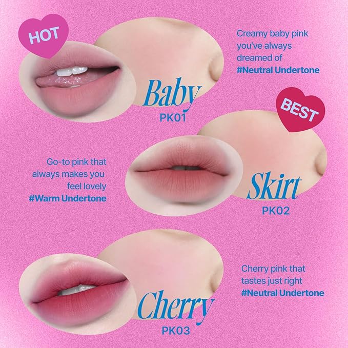 Lip&Cheek Blurry Pudding Pot | Blushed Moment - Cherry | Makeup Blush, Buildable Lightweight, Multi-Use Soft Matte Finish | 5g