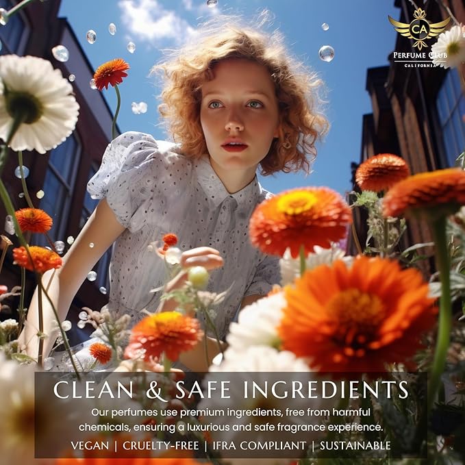 CA Perfume Amber Rouge Saffron For Women Men Fragrance Body Oil Alcohol-Free Travel Size Roll-On 0.3 Fl Oz-X2