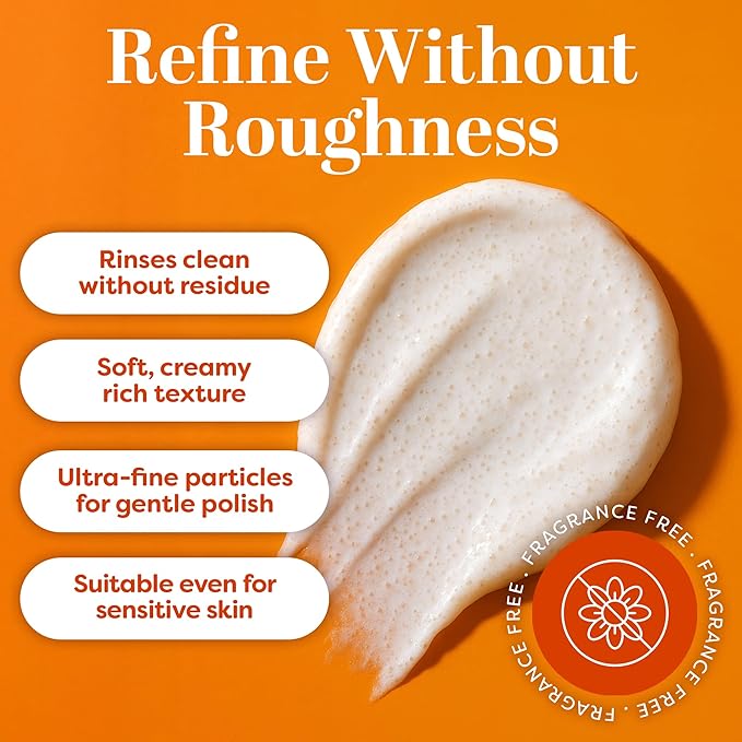 TruSkin Vitamin C Gentle Face Scrub - Brightening Daily Face Exfoliator for All Skin Types - Softens & Smooths Skin with Vitamin C, Yuzu Lemon, and Exfoliating Bora Bora White Sand - 4 Fl. Oz