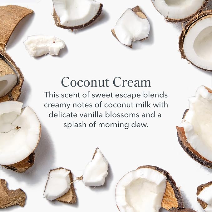 Beekman 1802 Coconut Cream Whipped Body Cream - Scented - 8 oz - Moisturizes, Soothes & Softens - With Coconut Oil & Mango Seed Butter - Microbiome Friendly - No Irritation - Good for Sensitive Skin