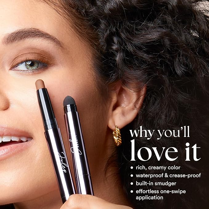 Julep Eyeshadow 101 Cream-to-Powder Waterproof Shadow Stick – Rose Shimmer – Long-Lasting, Crease-Proof, Pearlescent Rose Shimmer Cream Eyeshadow with Built-in Smudger