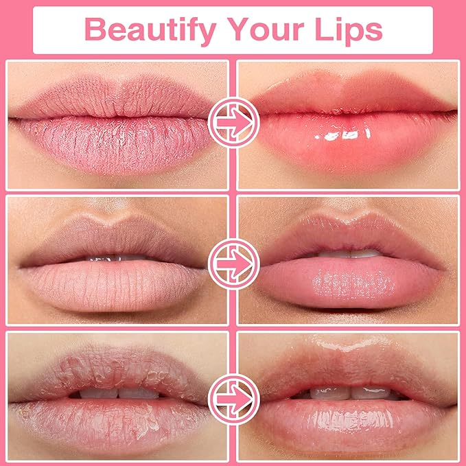 Lip Balm Honey Pot, Honey & Strawberry Lip Mask Propolis Moisturizing Lip Balm with Stick, Hydrating & Prevent Dry and Cracked Lip(2 Pcs)