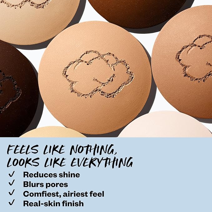 Kosas Cloud Set Face Setting Powder | Smoothing Shine Control, Soft, Sheer Setting Translucent Makeup Finish, Portable & Long-Lasting (Sheer Light Medium)