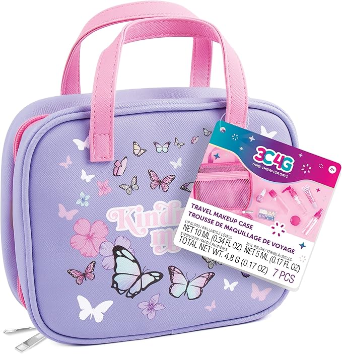 3C4G Make It Real Butterfly Away Travel & Cosmetic Set