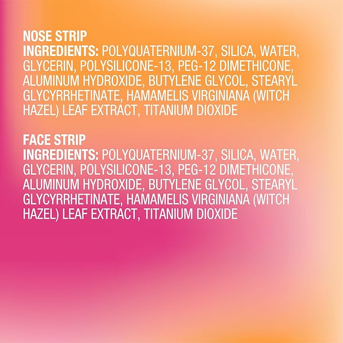 Bioré T-Zone Blackhead Remover Strips, Deep Cleansing Pore Strips, (5 Nose + 5 Face + 5 Chin Strips), Instant Pore Unclogging for the T-Zone Area, 15 Count