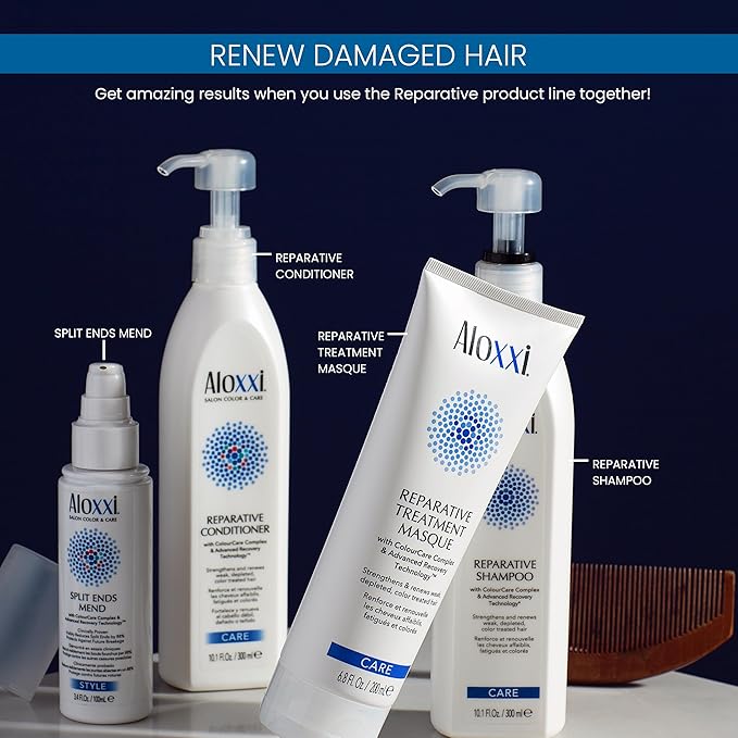 ALOXXI Repair Hair Mask for Color-Treated Hair Enriched with Keratin & Peptides, Deep Conditioning Treatment for Dull and Damaged Locks, 16.9 Fl Oz