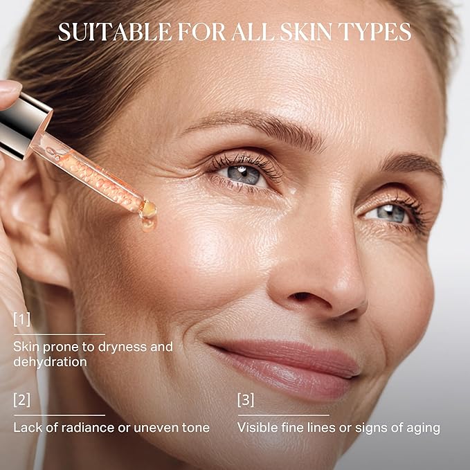 1% Retinol Face Oil with Firming, Smoothing & Glowing– Retinol Serum for Face, Lightweight Squalane Facial Oil for Fine Lines, Texture & Anti-Aging, Gentle for All Skin 1.01 fl oz