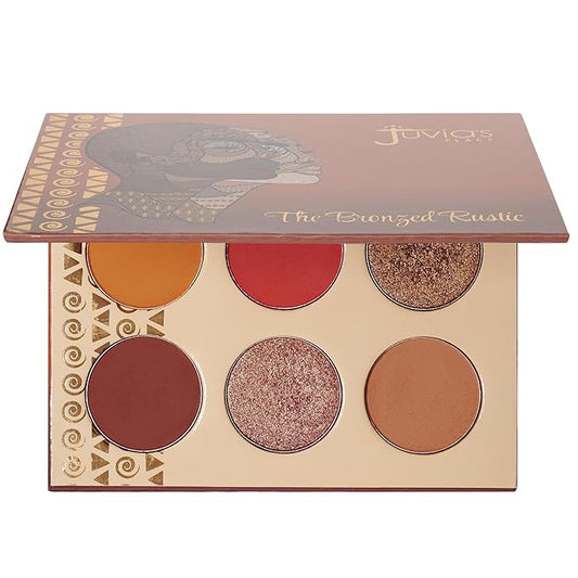 Juvia's Place Palette The Bronzed Rustic - Shades of 6, Professional Eye Makeup, Pigmented Palette, Makeup Palette for Eye Color & Shine